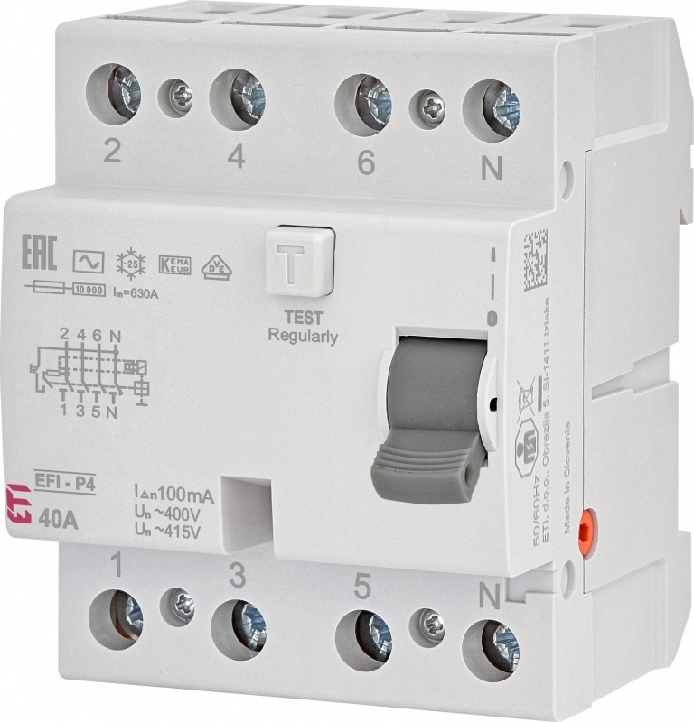 EFI-P4 AC 40/0.1 Wyłącznik różnicowoprądowy