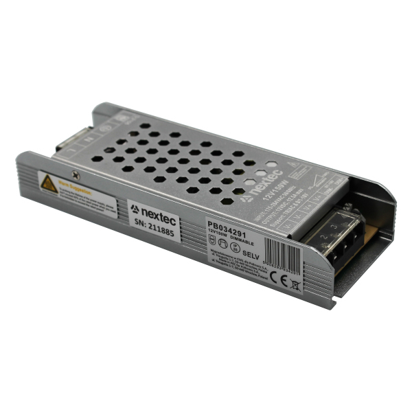 zasilacz LED modułowy graphite TRIAC & 0/1-10V DIMM IP20 12V 12,5A 150W
