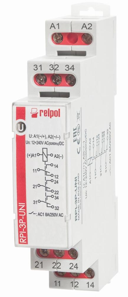 przekaźnik Instalacyjny RPI-3P-UNI