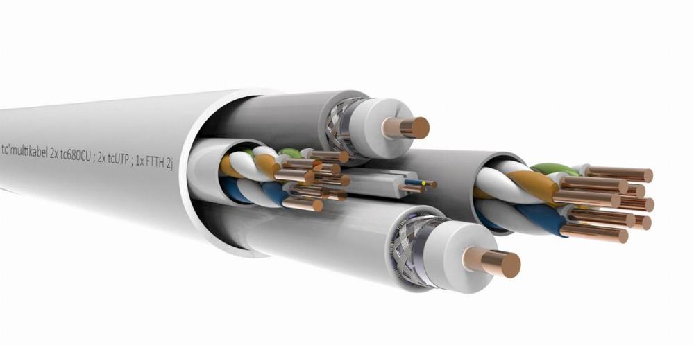 Kabel multimedialny tc'multikabel-std (2xRG-6Cu(680Cu-102) / 2xUTP kat.5e / 1xFTTH-2J), w odcinkach 500m