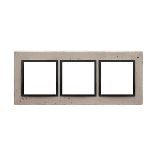 SIMON 54 NATURE ramka 3-kr. beton funda mente