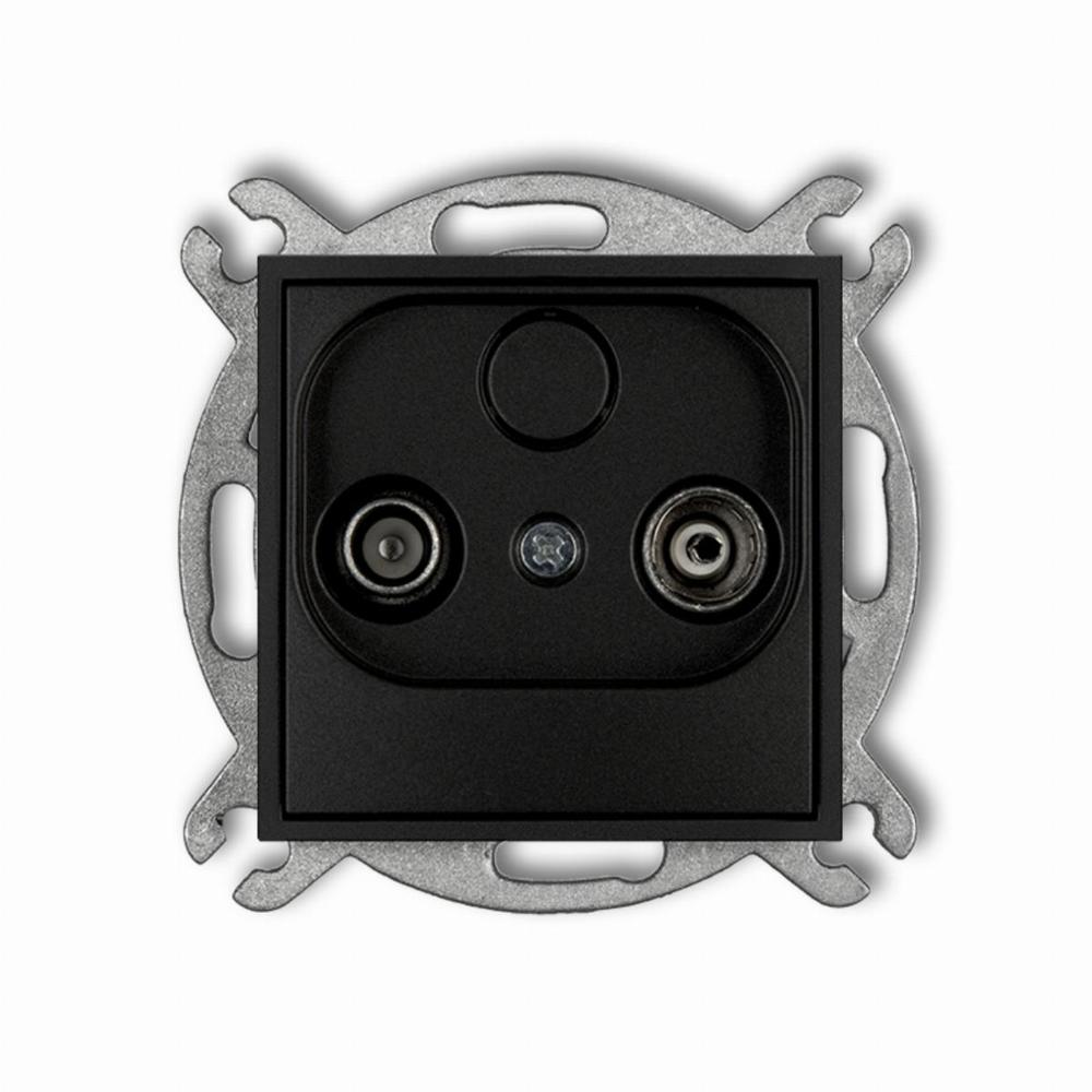 mechanizm gniazda abonenckiego RTV końcowego MINI 2dB czarny mat
