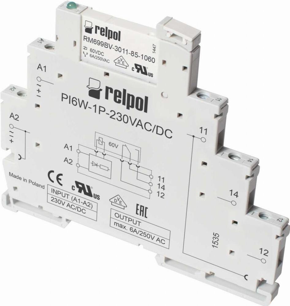 przekaźnik Interfejsowy PIR6W-1P-24VDC-01 (SZARE) (CE)
