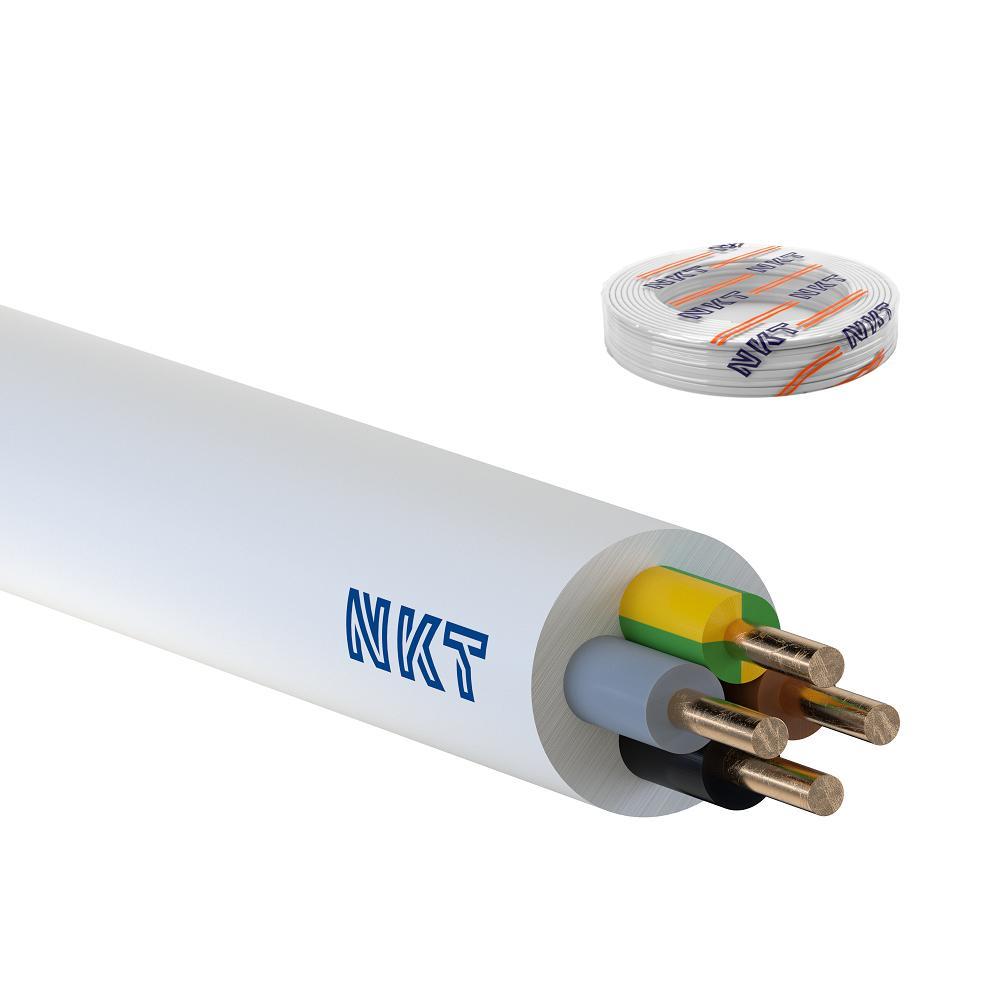 przewód instalacyjny YDYżo 4x1,5 450/750 wielożyłowy z izolacją PVC biały