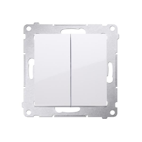 SIMON 54 wyłącznik krzyżowy podwójny  szybkozłącza 10A 250V (moduł) biały