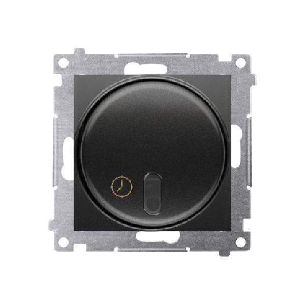 SIMON 54 wyłącznik z opóźnieniem wyłączenia 20-500W (moduł) czarny mat