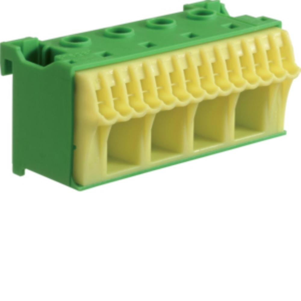 blok samozacisków QuickConnect ochronny, zielony, 4x16+14x4mm2, szer. 75mm