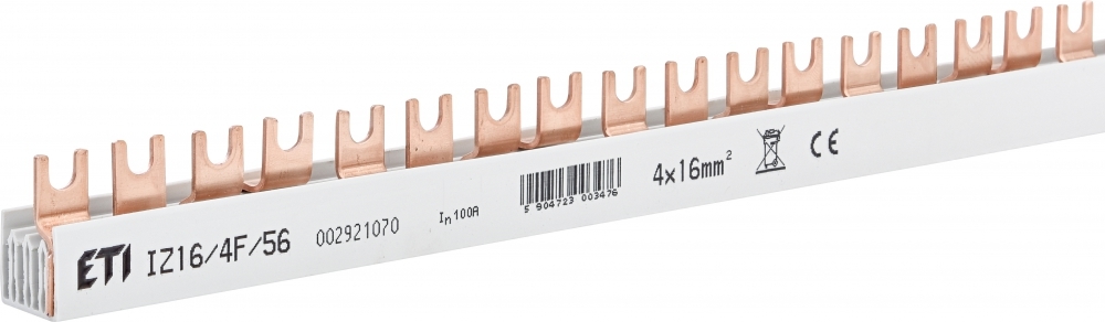 szyna łączeniowa  IZ16/4F/56 100A 16mm2 4p 56M ETIBOX