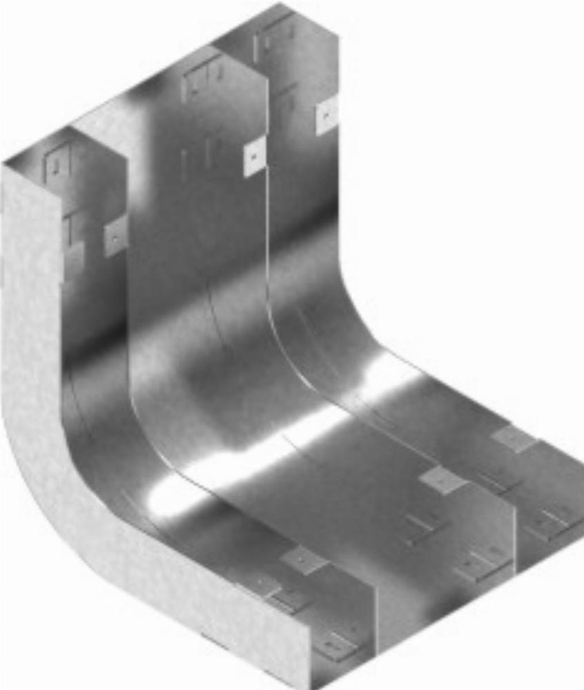 LKT250H48 łuk trzytorowy - grubość blachy 1,00 mm