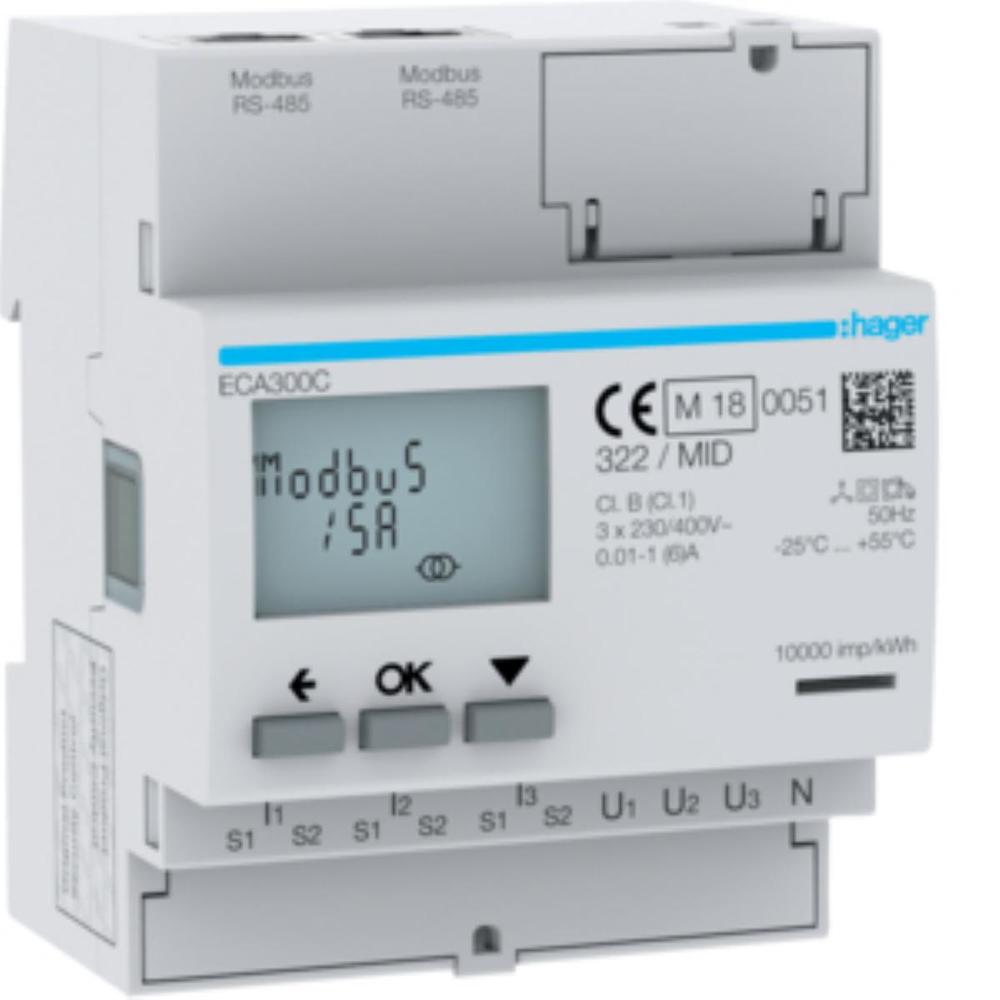 licznik energii elektr. 3-fazowy, przekł. 1-5A 4M, AGARDIO, MID agardio.measure