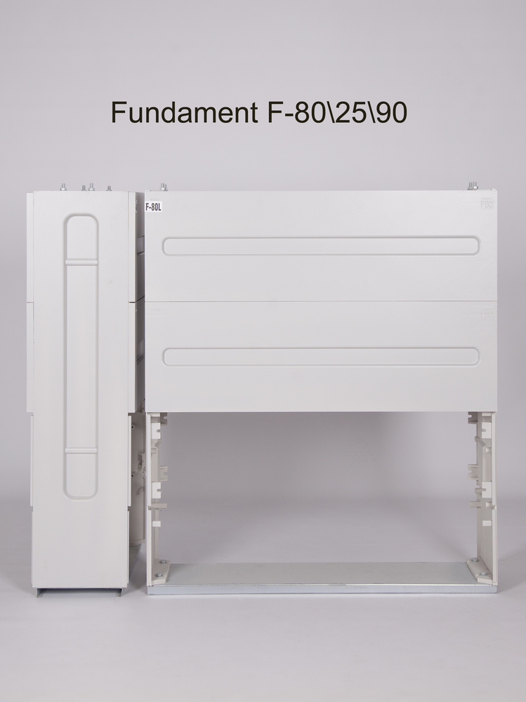 fundament F-80 zdejmowalna osłona górna szary lakier