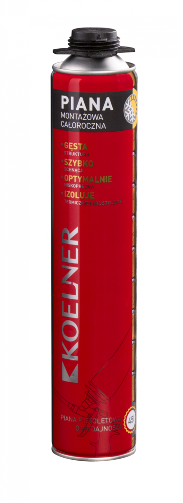 pianka montażowa pistoletowa KOELNER 750ml całoroczna