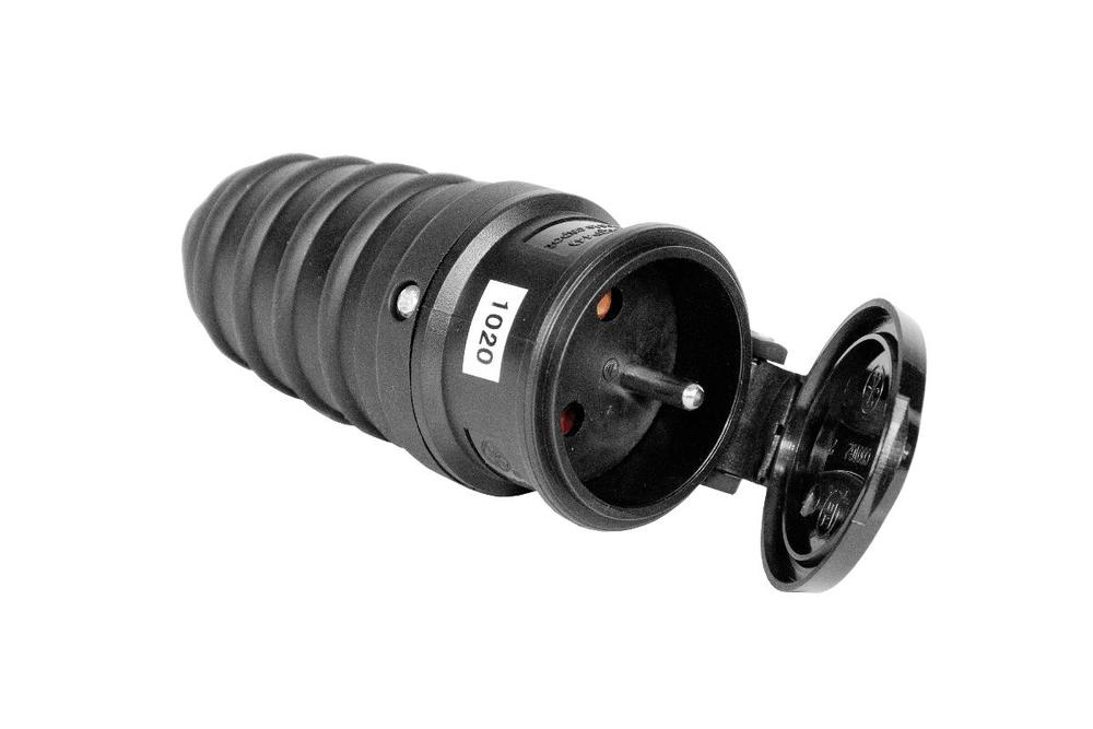 gniazdo gumowe przenośne 250V 16A IP44 D.3157