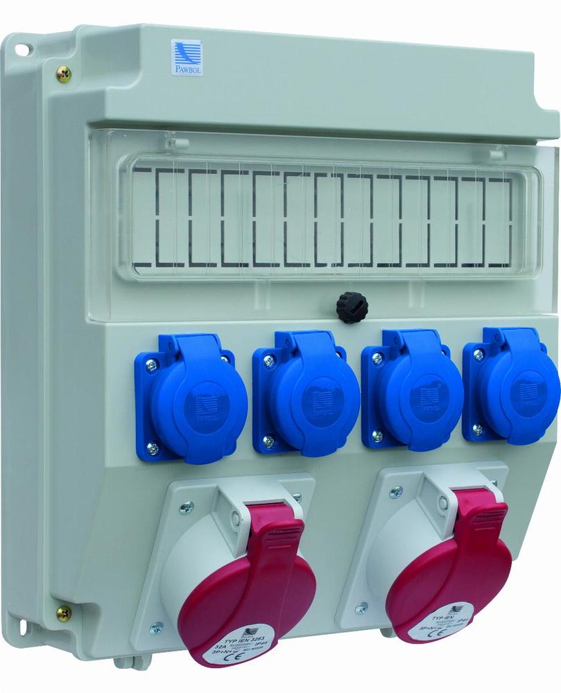 rozdzielnica R-BOX LUX 320, 2x32A/5p, 4x250V, puste okno