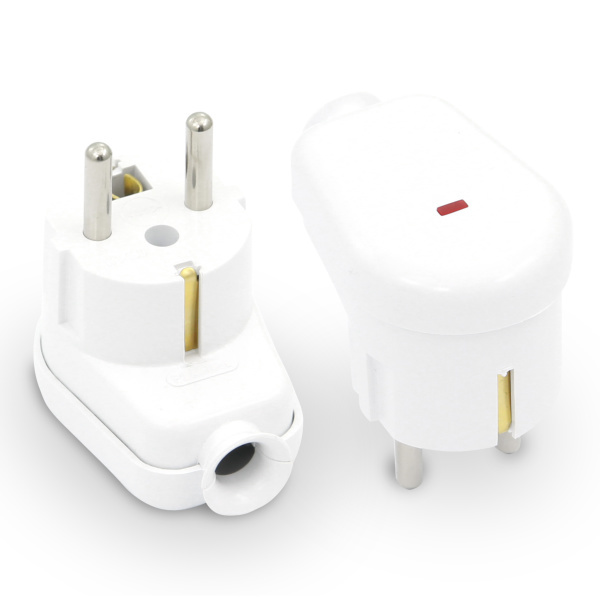 wtyczka rozbieralna WT-16U/S kątowa podświetlana Uni-SCHUKO 2p+Z 16A 250V WT-16U/S biały