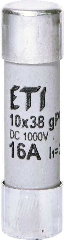 wkładka topikowa CH10x38 gPV 16A/1000V DC cylindryczna PV