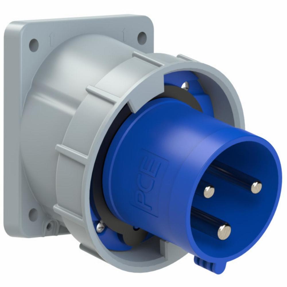 wtyczka tablicowa skośna POWER TWIST 63A 2P+Z 230V 50/60Hz 6h IP66/67 (kołnierz: 100X112; rozstaw śrub: 88X88)