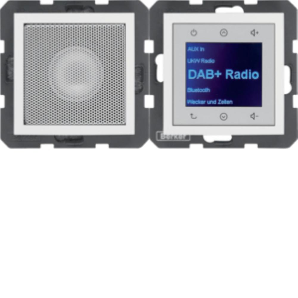 radio Touch DAB+, Bluetooth z głośnikiem biały połysk B.x