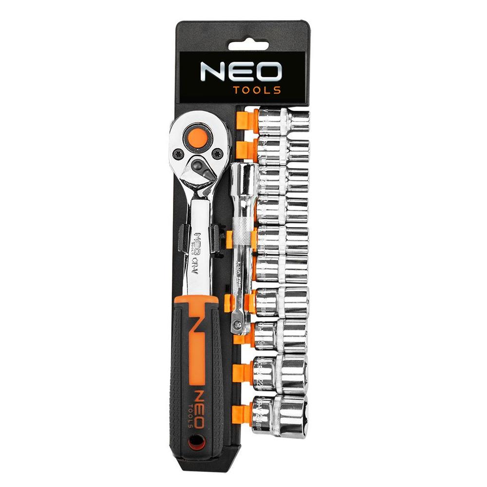 klucze nasadowe 3/8", zestaw 12 szt.
