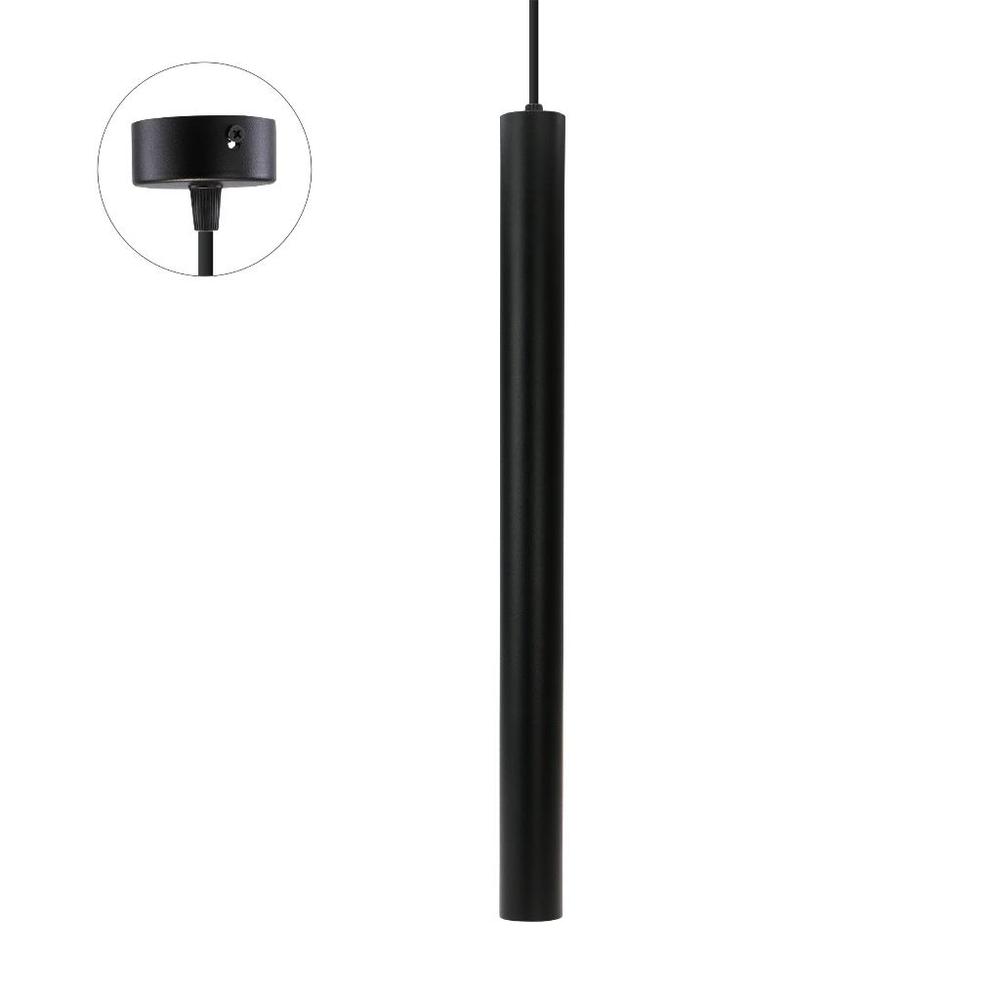 oprawa CHLOE SLIM MR11 ZWIESZANA BAZA 250V IP20 40x500+1m kabel czarny regulowany kąt świecenia
