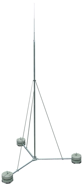 iglica odgromowa, śr. 40/16/10 mm, dł. 5500 mm, Al, ze składanym statywem St/tZn FS D40 16 10 6000 AL DBS KB STTZN