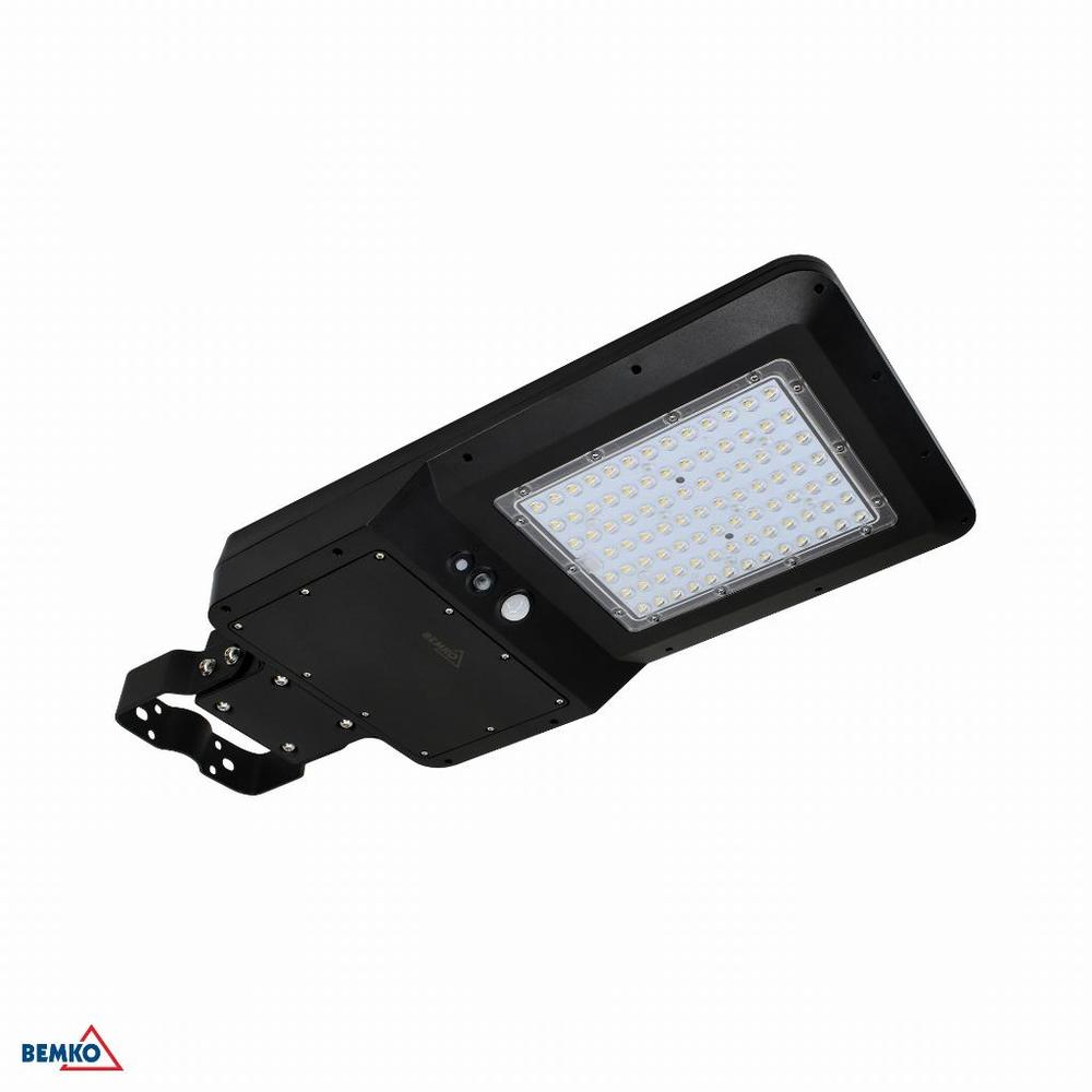oprawa SOLGER solarna uliczna LED 40W 4800LM 4000K IP65  CZ. PIR  czarny