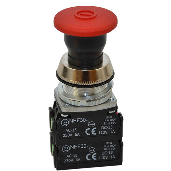 przycisk NEF30-UDR2X2Y czerwony