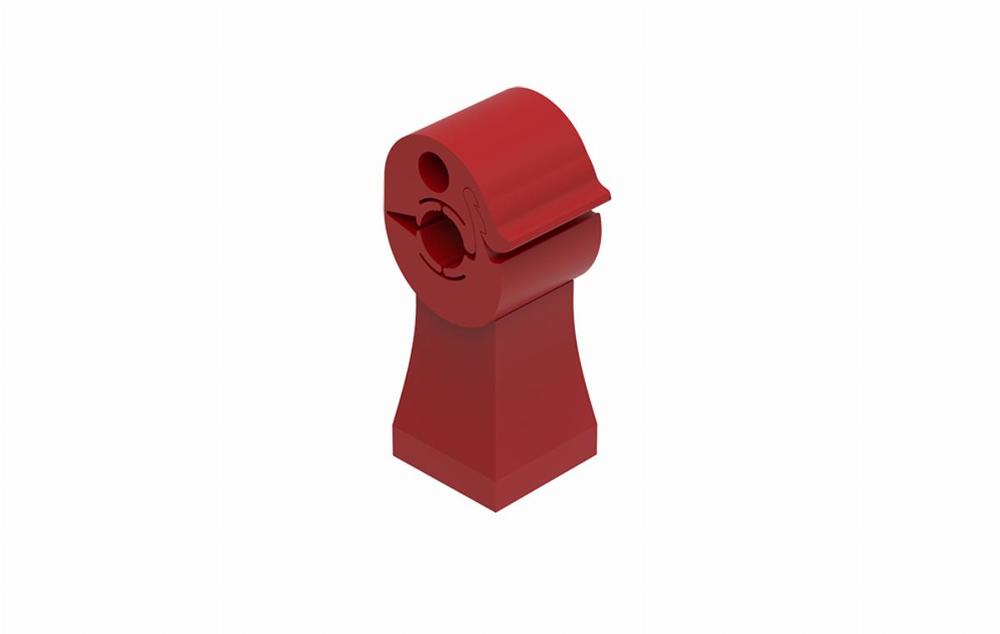 uchwyt 120.1 plastikowy z zatrzaskiem RAL 9005