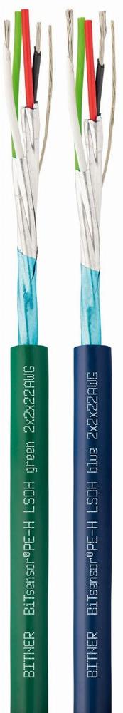 kabel transmisyjny BiTsensor PE-H LSOH 2x2x22AWG bezhalogenowy ekranowany parowany