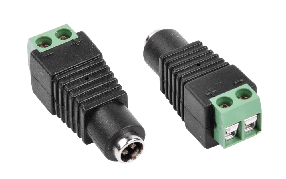 gniazdo DC 2,1x5,5mm z zaciskami montaz. GNI0510