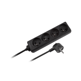 przedłużacz 4gn.z/u 3m czarny URZ3060-3B (3x1,5)