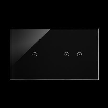 SIMON 54 panel dotykowy S54 Touch, 2 moduły, 1 pole dotykowe + 2 pola dotykowe poziome, zastygła lawa