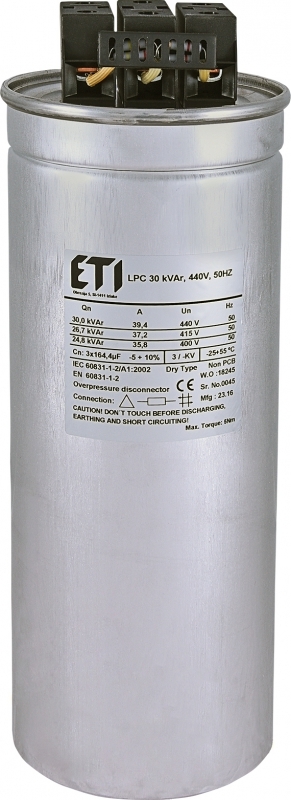 kondensator LPC 30 kVAr, 440V, 50Hz