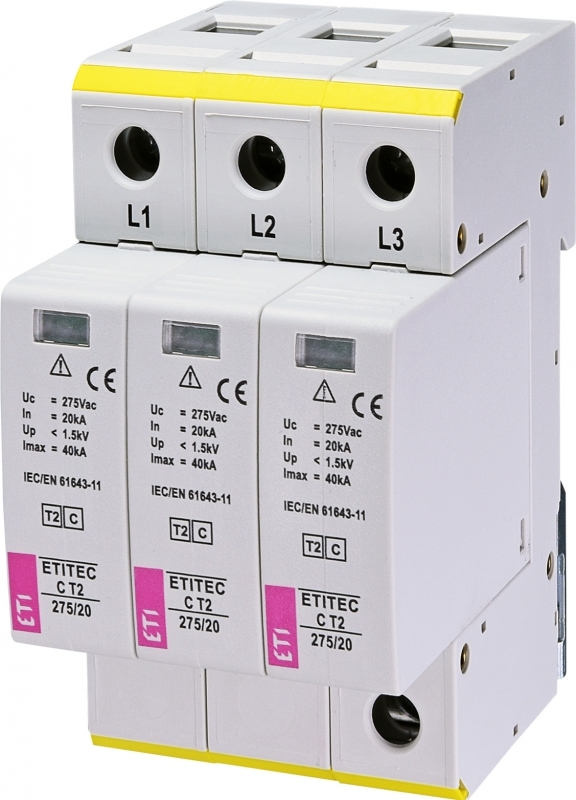 ogranicznik przepięć T2 (C) ETITEC C T2 275/20 3+0