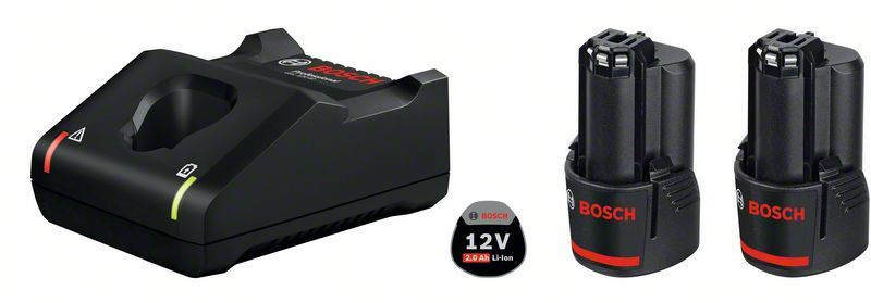 akumulator + ładowarka 2x GBA 12V 2,0Ah + GAL