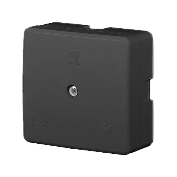 puszka natynkowa 60x60x30 IP 41 - kolor czarny