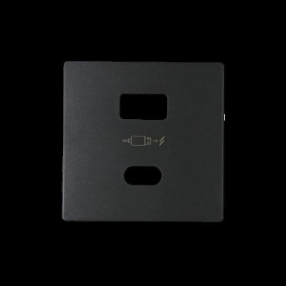 SIMON 82 pokrywa do ładowarki USB typ A+C; grafit