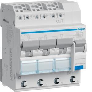 RCBO Wyłącznik różnicowoprądowy z członem nadprądowym 3x1P+N 6kA C 16A/30mA Typ A QC/QBB