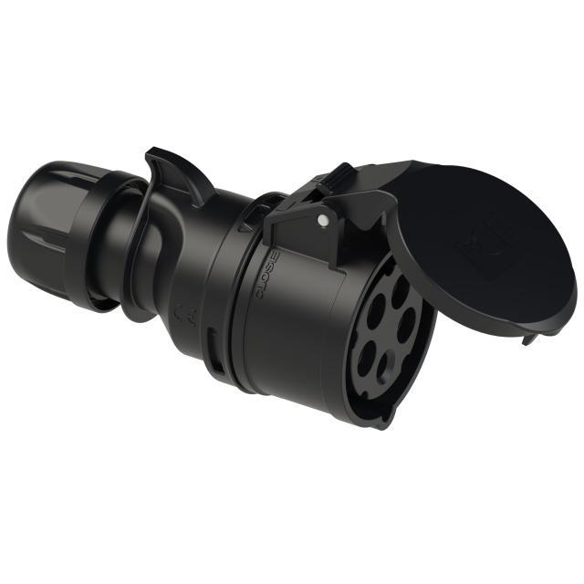 gniazdo siłowe przenośne 16A/5P 400V 3P+Z+N IP44 50/60Hz 6H seria MIDNIGHT TURBO SHARK
