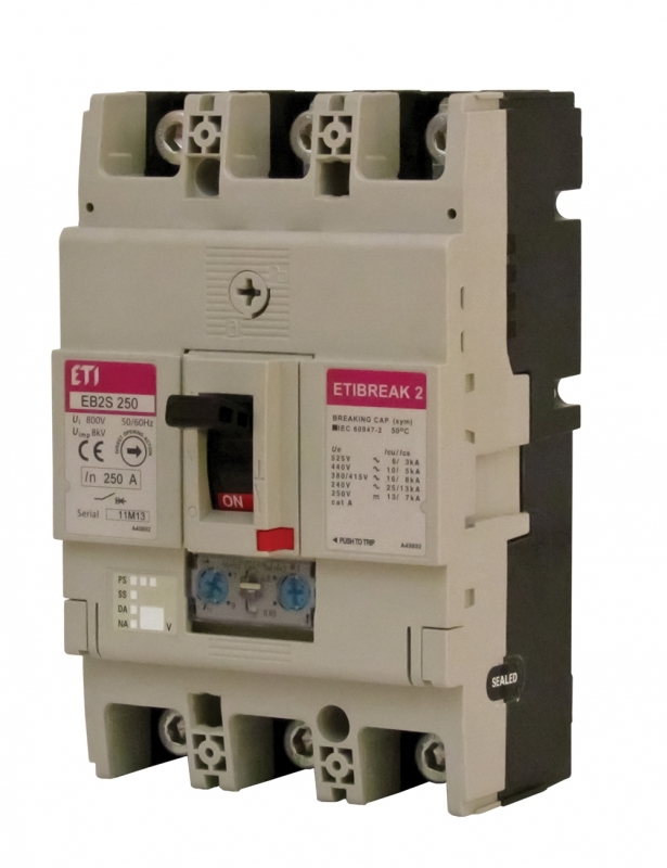 EB2S 250/4LA 250A 4p Wyłącznik mocy 4P, 16kA,