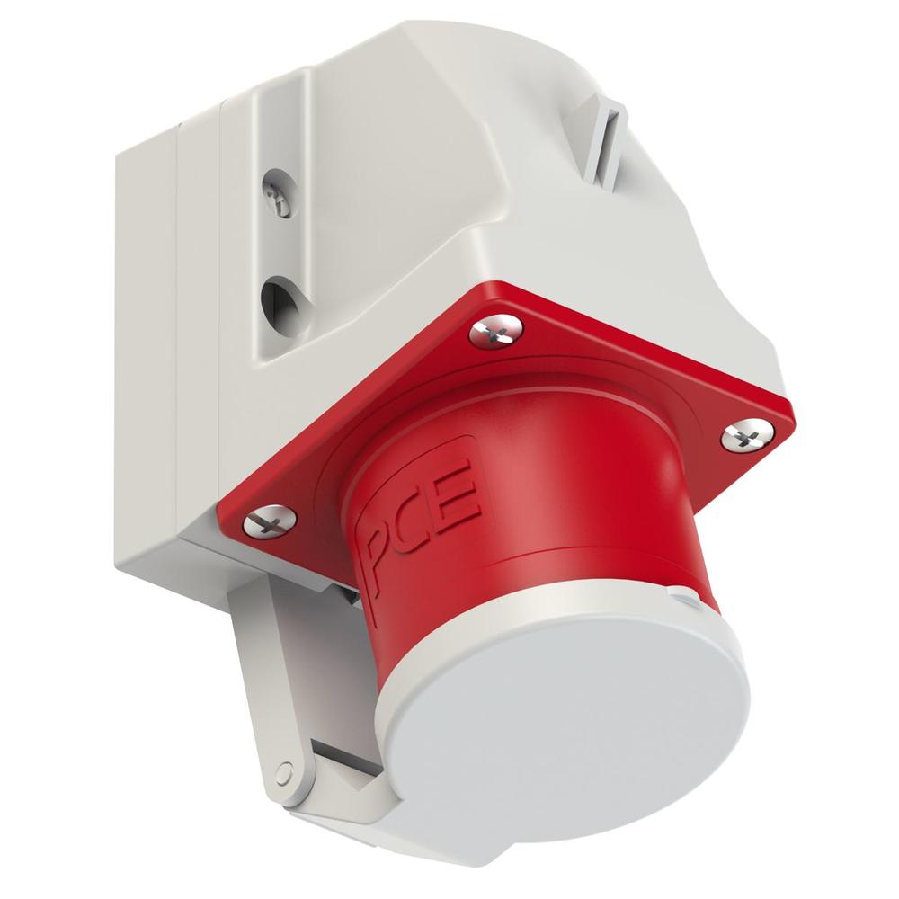 wtyczka siłowa odbiornikowa stała z klapką 32A/4P 400V 3P+Z IP44