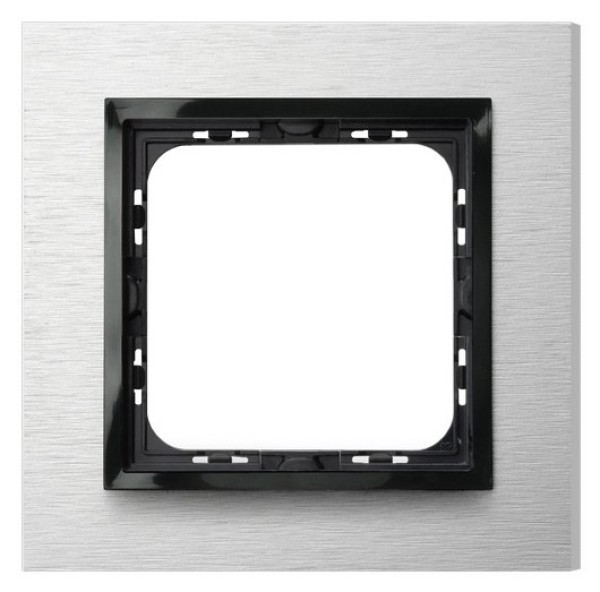 ramka IMPRESJA 1-kr. szczotkowane aluminium