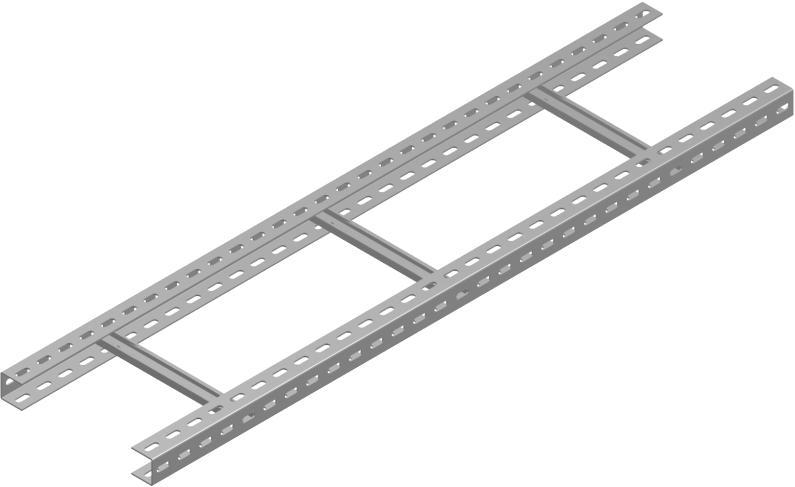 DMC400H55/6 drabina - grubość blachy 2,00 mm