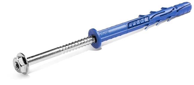 kołek ramowy z kołnierzem 10x120mm z wkrętem z łbem sześciokątnym i torx,(op/ 4 szt)