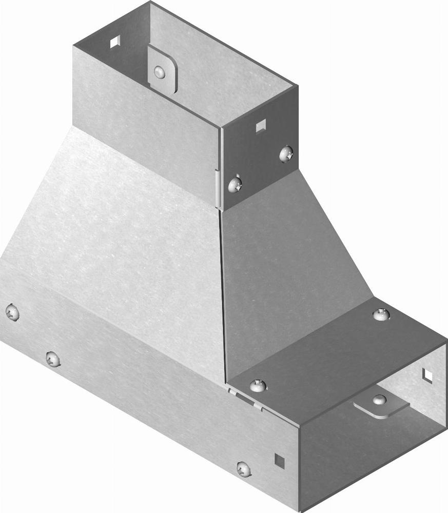 KRLDMC300H50 Kolanko redukcyjne dolne lewe - grubość blachy 2,00 mm