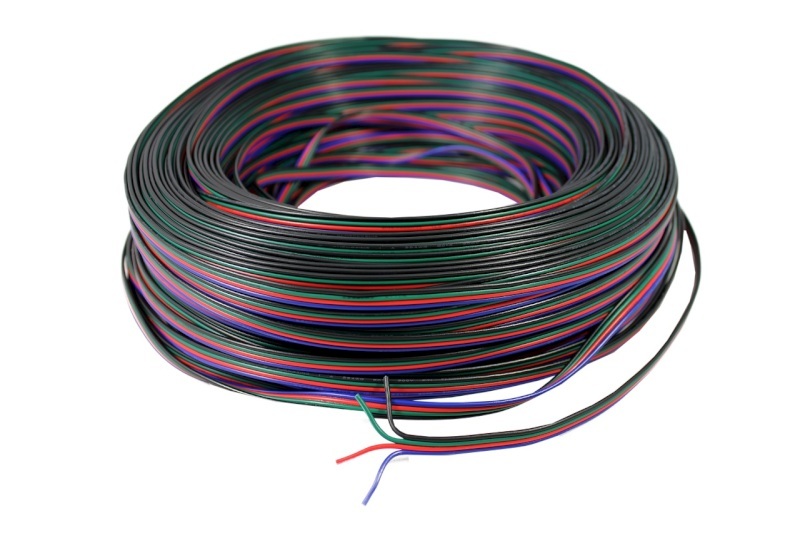 przewód LED RGB czterożyłowy TLWY 4x0.32mm2 / 100m