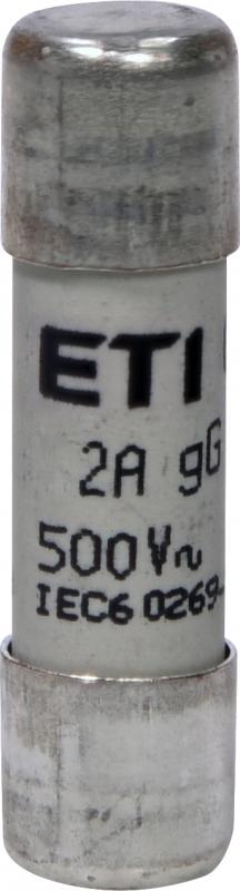 wkładka topikowa cylindryczna CH10x38 gG 2A/500V 002651013