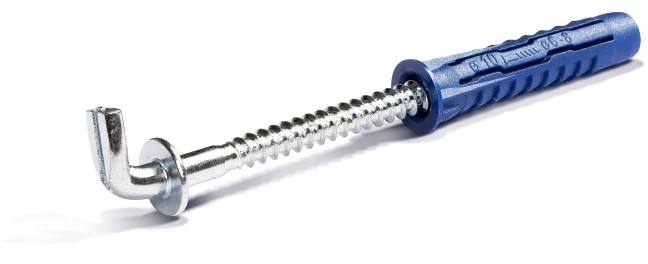 kołek uniwersalny 4ALL 10x50mm z hakiem kątowym [op.2szt.]