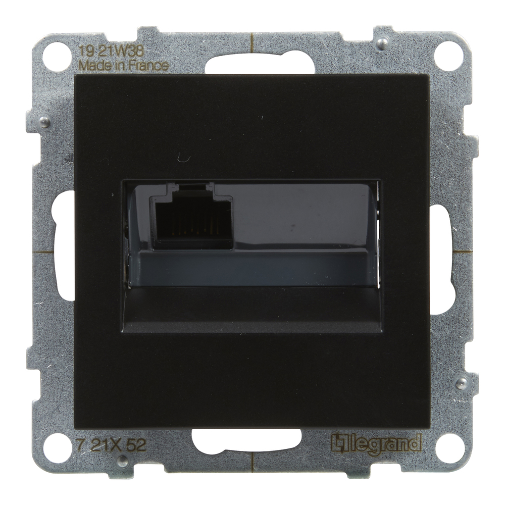 gniazdo SUNO RJ45/kat 6 UTP czarny