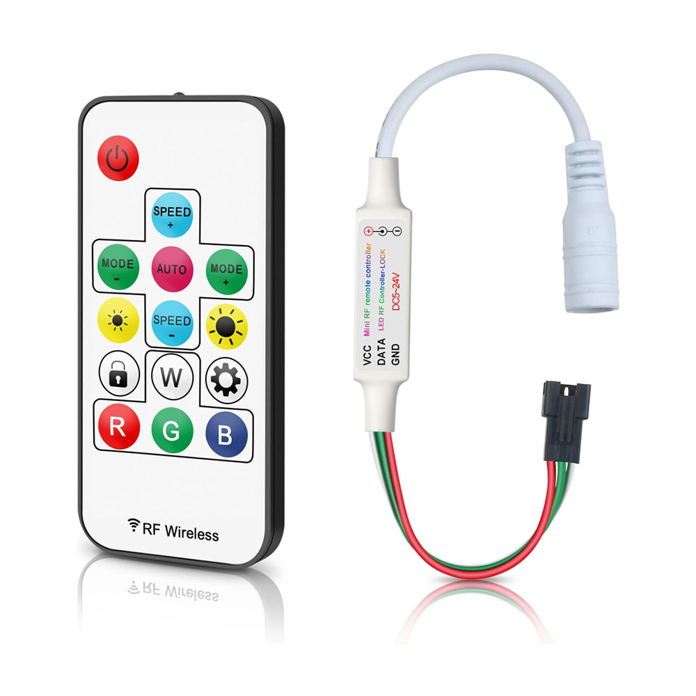 sterownik RGBW Digital IC 14keys wtyk 3 pin płaski IP20